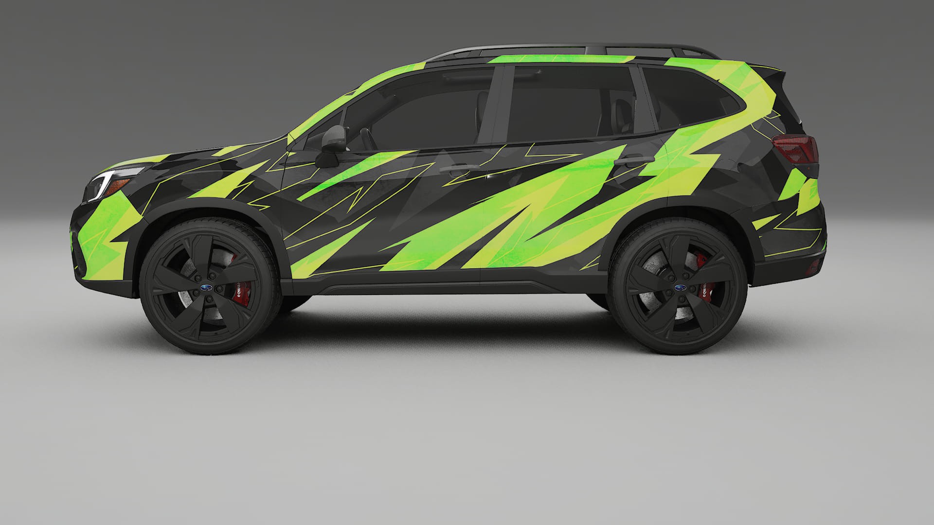 Subaru Forester V SK prefacelift pre-LCI NINJA TURTLES – Kit Wrap PPF Personalizat din Folie de Poliuretan Imprimabilă