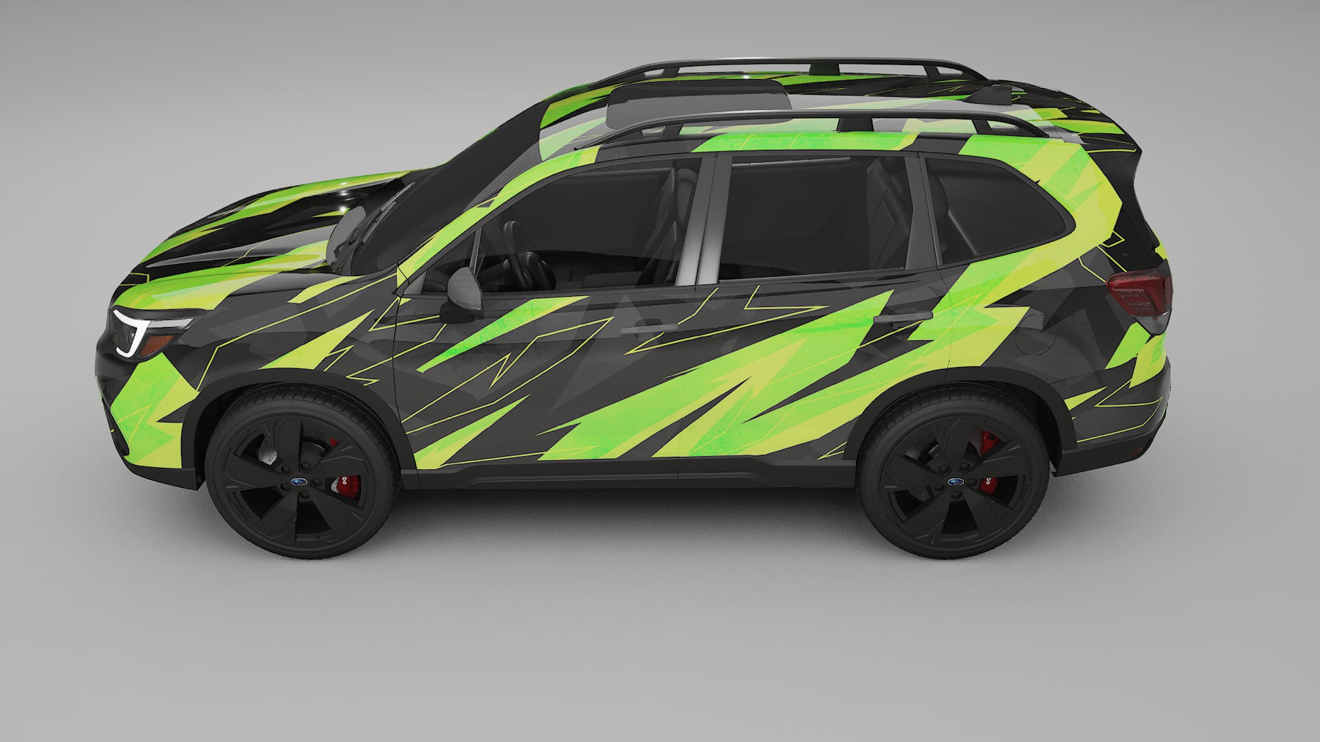 Subaru Forester V SK prefacelift pre-LCI NINJA TURTLES – Kit Wrap PPF Personalizat din Folie de Poliuretan Imprimabilă