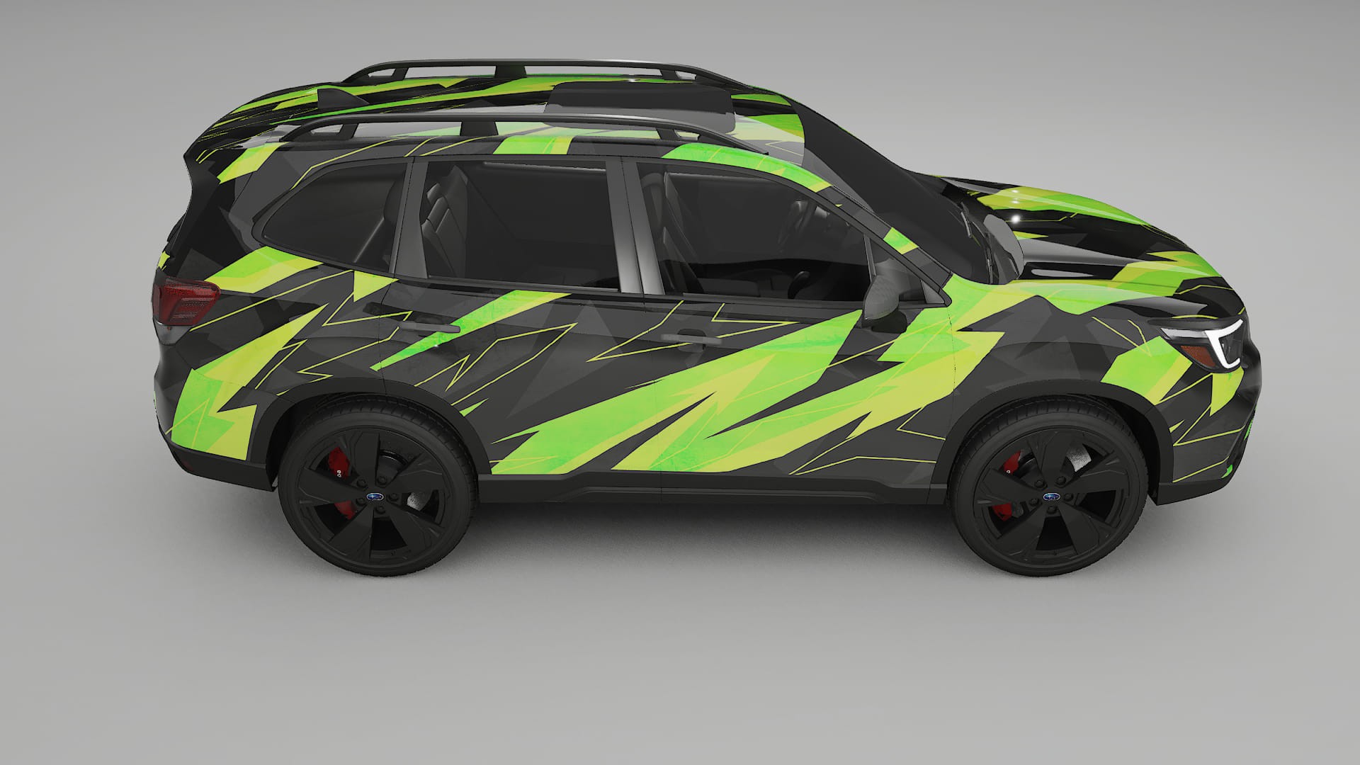 Subaru Forester V SK prefacelift pre-LCI NINJA TURTLES – Kit Wrap PPF Personalizat din Folie de Poliuretan Imprimabilă