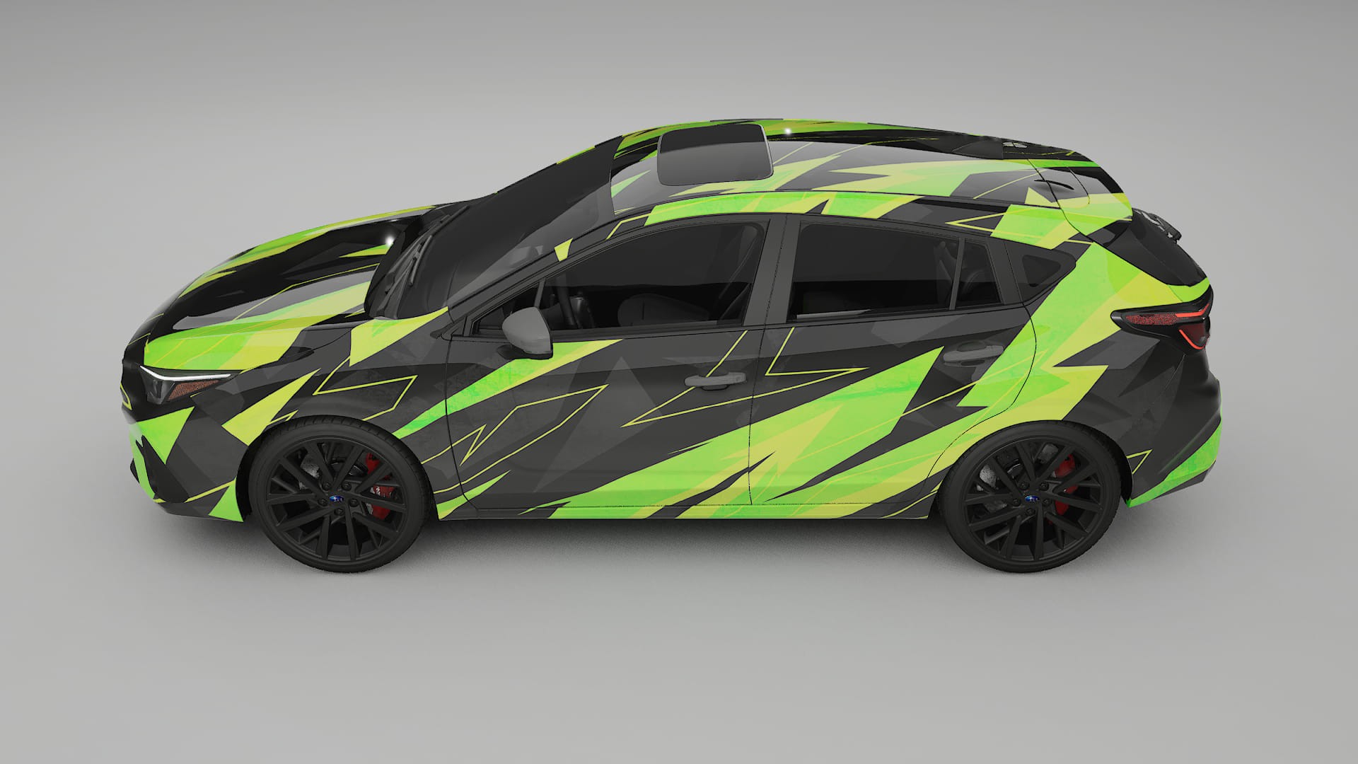 Subaru Impreza GU NINJA TURTLES – Kit Wrap PPF Personalizat din Folie de Poliuretan Imprimabilă