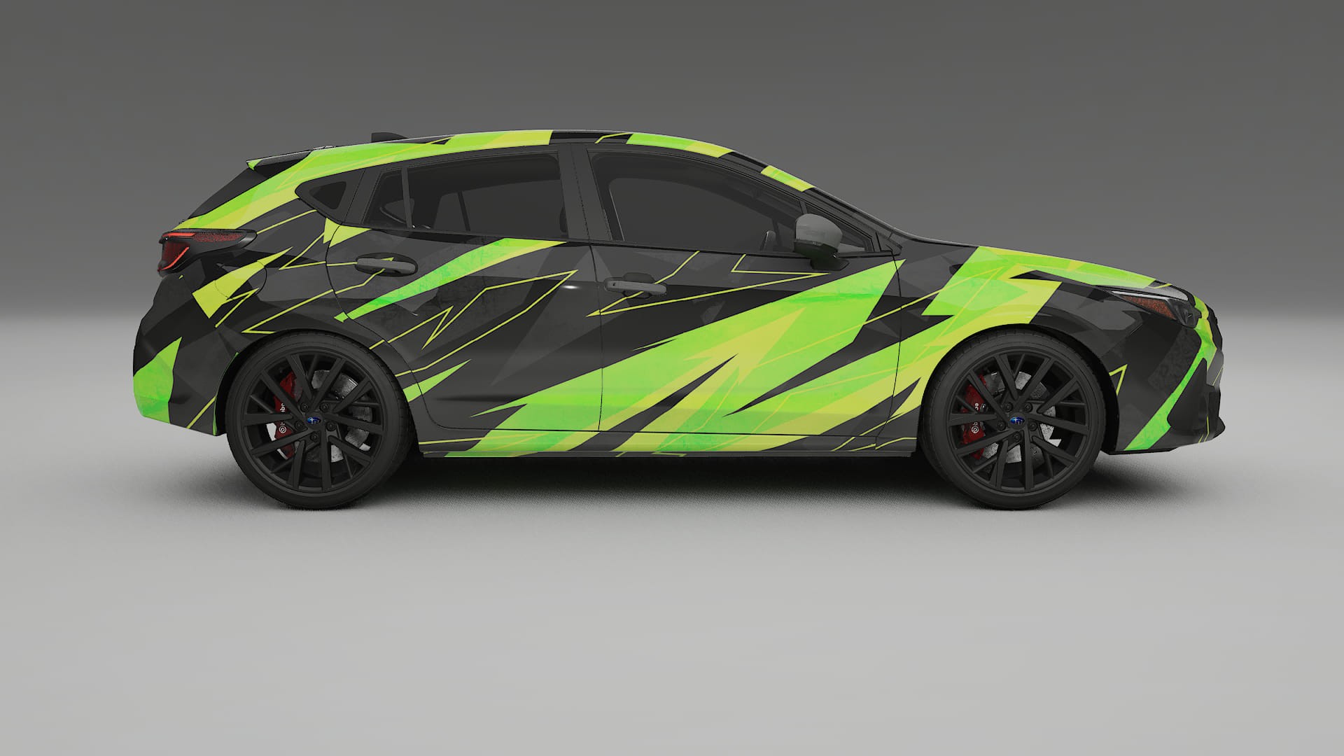 Subaru Impreza GU NINJA TURTLES – Kit Wrap PPF Personalizat din Folie de Poliuretan Imprimabilă