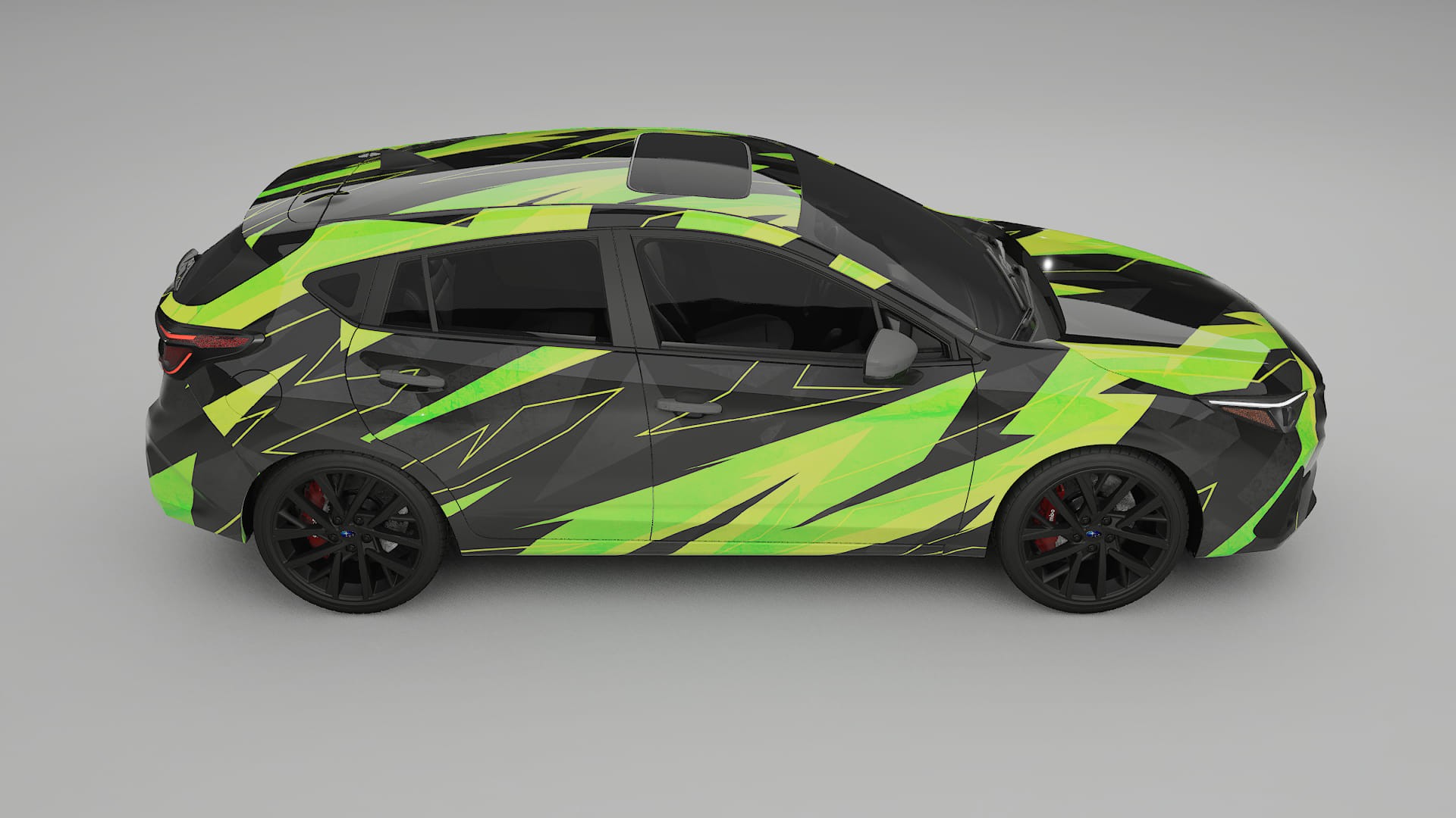 Subaru Impreza GU NINJA TURTLES – Kit Wrap PPF Personalizat din Folie de Poliuretan Imprimabilă