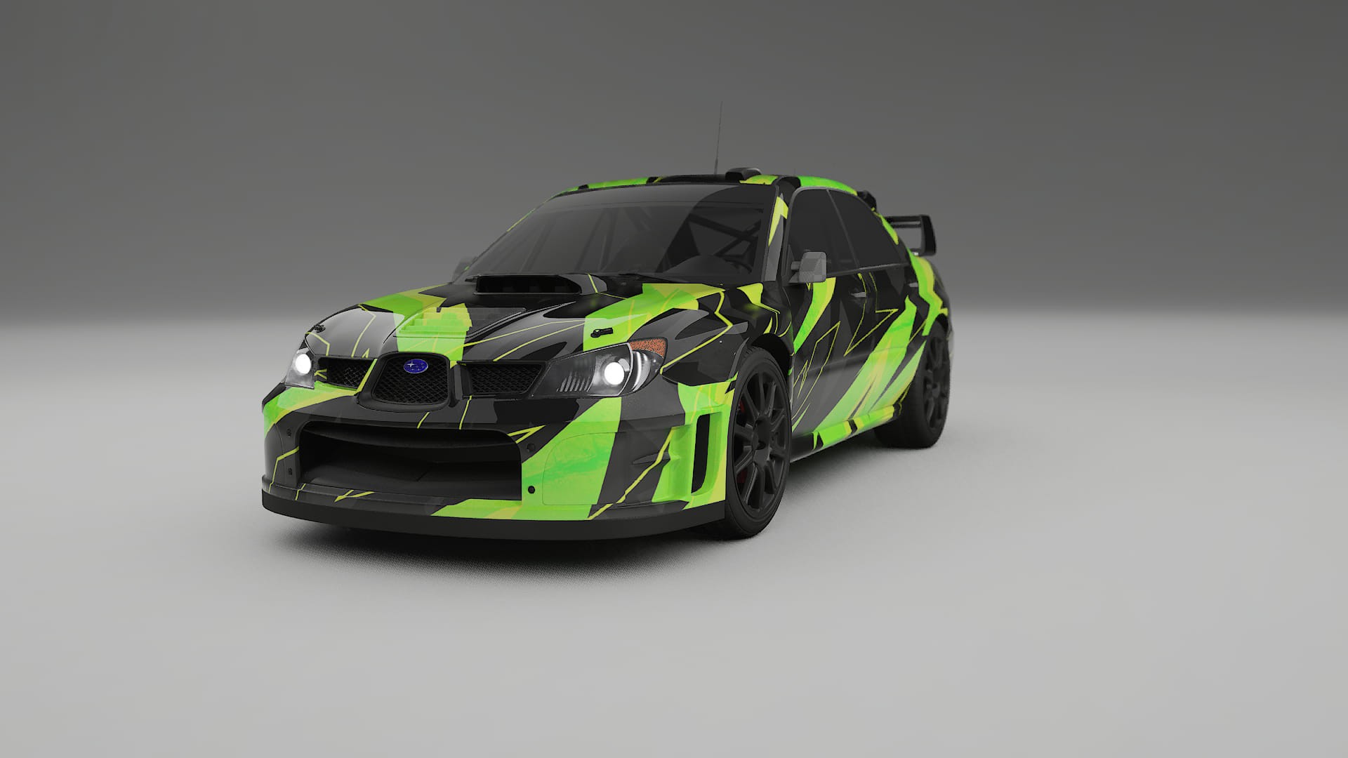 Subaru Impreza WRC GD NINJA TURTLES – Kit Wrap PPF Personalizat din Folie de Poliuretan Imprimabilă