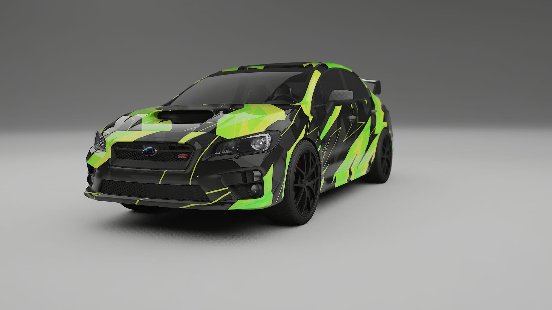 Subaru Impreza WRX Sti VA prefacelift pre-LCI NINJA TURTLES – Kit Wrap PPF Personalizat din Folie de Poliuretan Imprimabilă