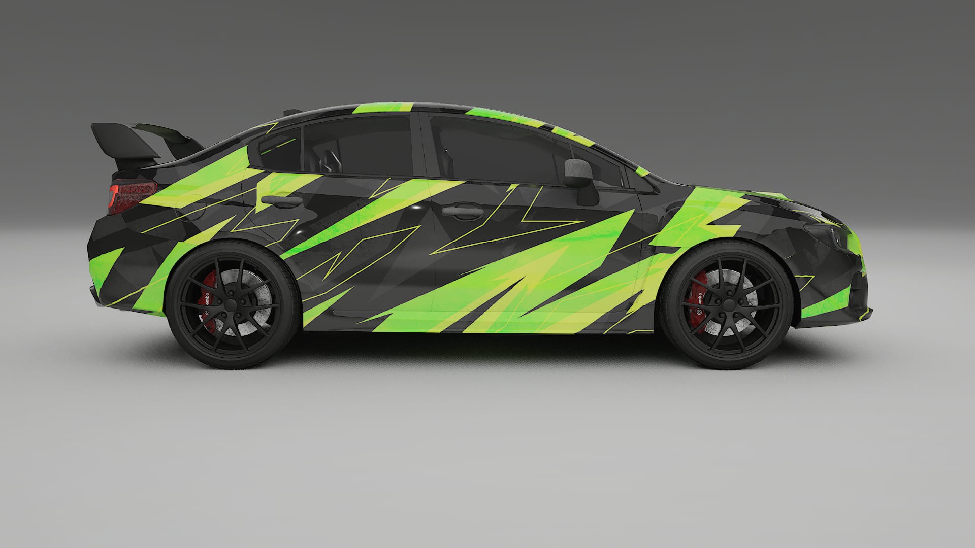 Subaru Impreza WRX Sti VA prefacelift pre-LCI NINJA TURTLES – Kit Wrap PPF Personalizat din Folie de Poliuretan Imprimabilă