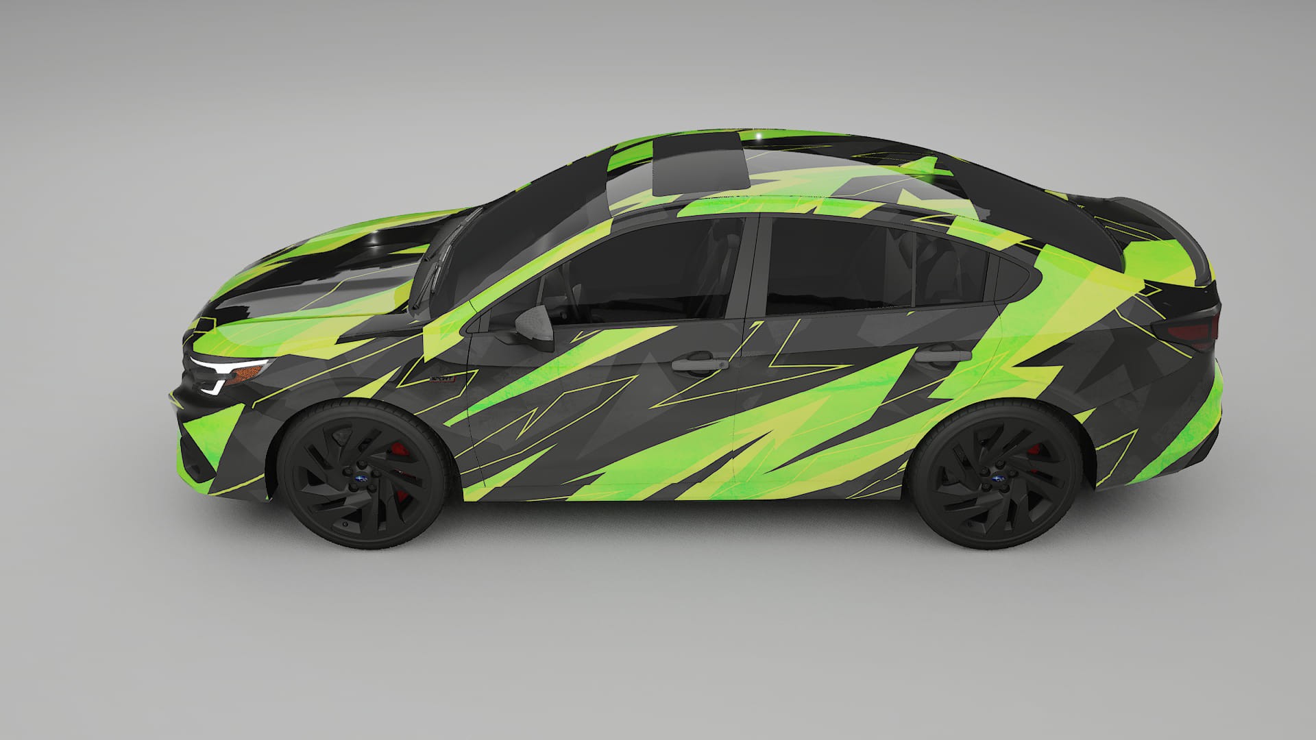 Subaru Legacy BW NINJA TURTLES – Kit Wrap PPF Personalizat din Folie de Poliuretan Imprimabilă
