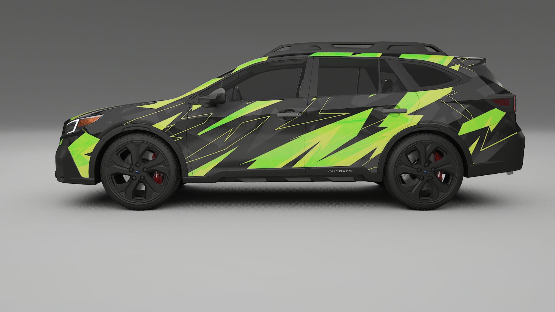 Subaru Outback VI BS prefacelift pre-LCI NINJA TURTLES – Kit Wrap PPF Personalizat din Folie de Poliuretan Imprimabilă