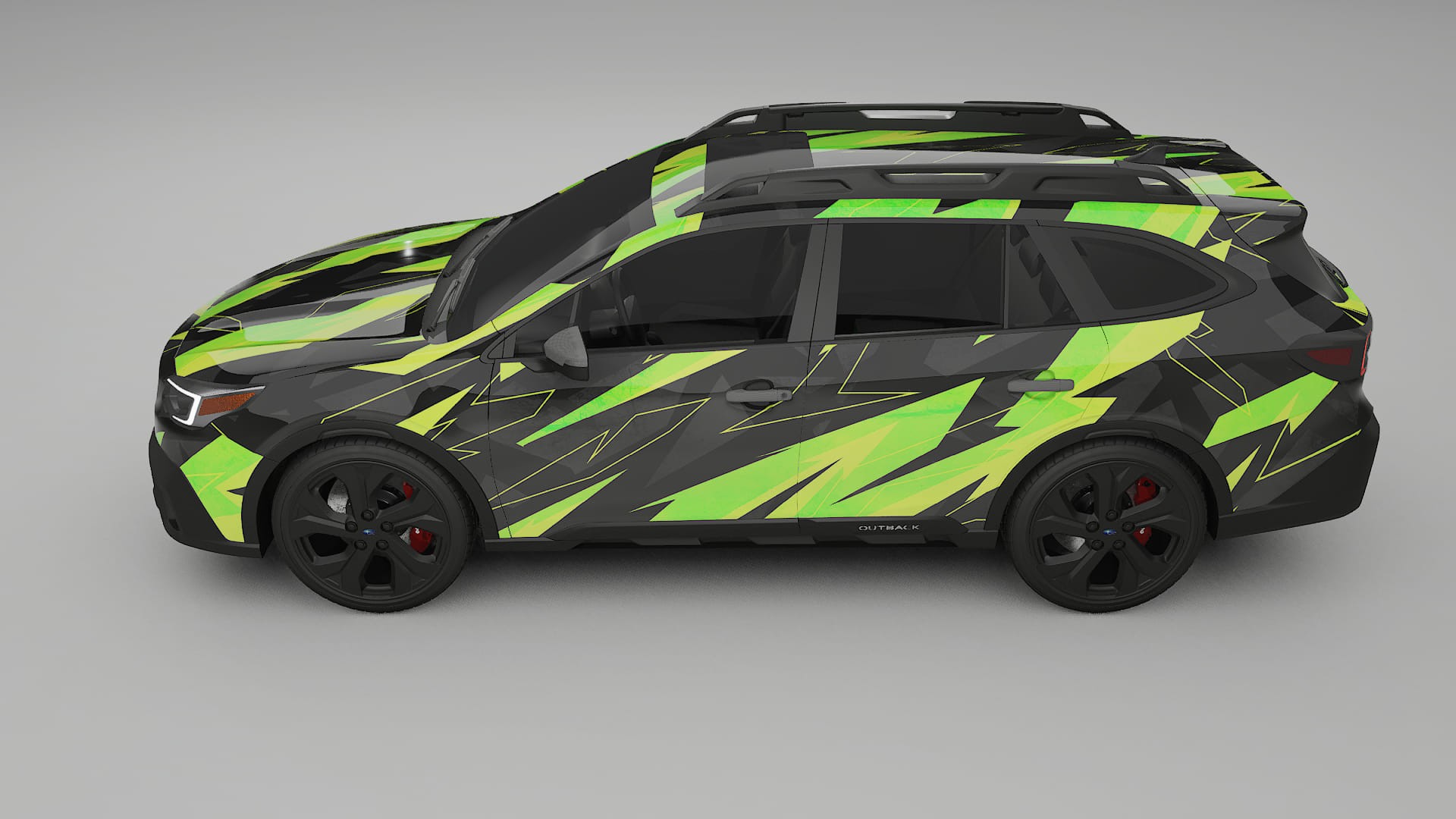 Subaru Outback VI BS prefacelift pre-LCI NINJA TURTLES – Kit Wrap PPF Personalizat din Folie de Poliuretan Imprimabilă