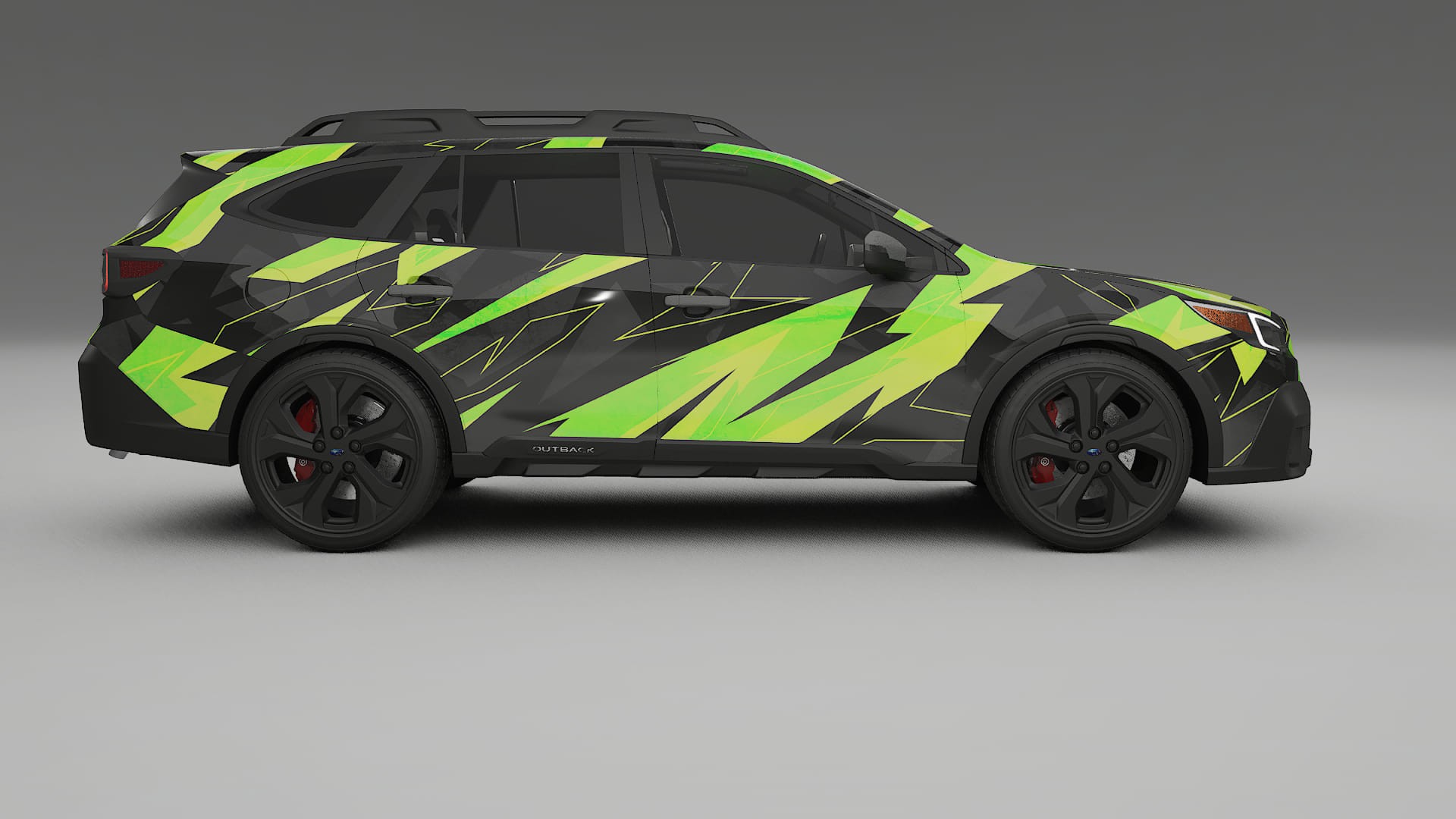 Subaru Outback VI BS prefacelift pre-LCI NINJA TURTLES – Kit Wrap PPF Personalizat din Folie de Poliuretan Imprimabilă