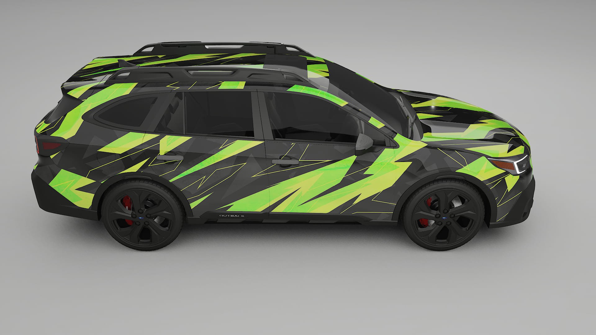 Subaru Outback VI BS prefacelift pre-LCI NINJA TURTLES – Kit Wrap PPF Personalizat din Folie de Poliuretan Imprimabilă