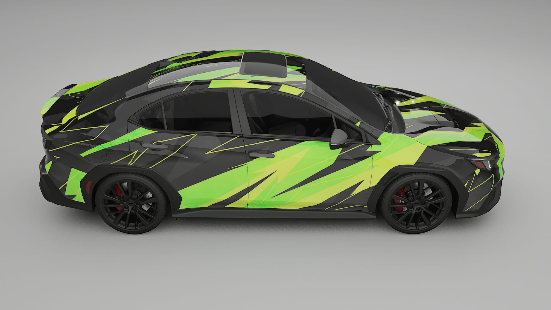 Subaru WRX VB NINJA TURTLES – Kit Wrap PPF Personalizat din Folie de Poliuretan Imprimabilă