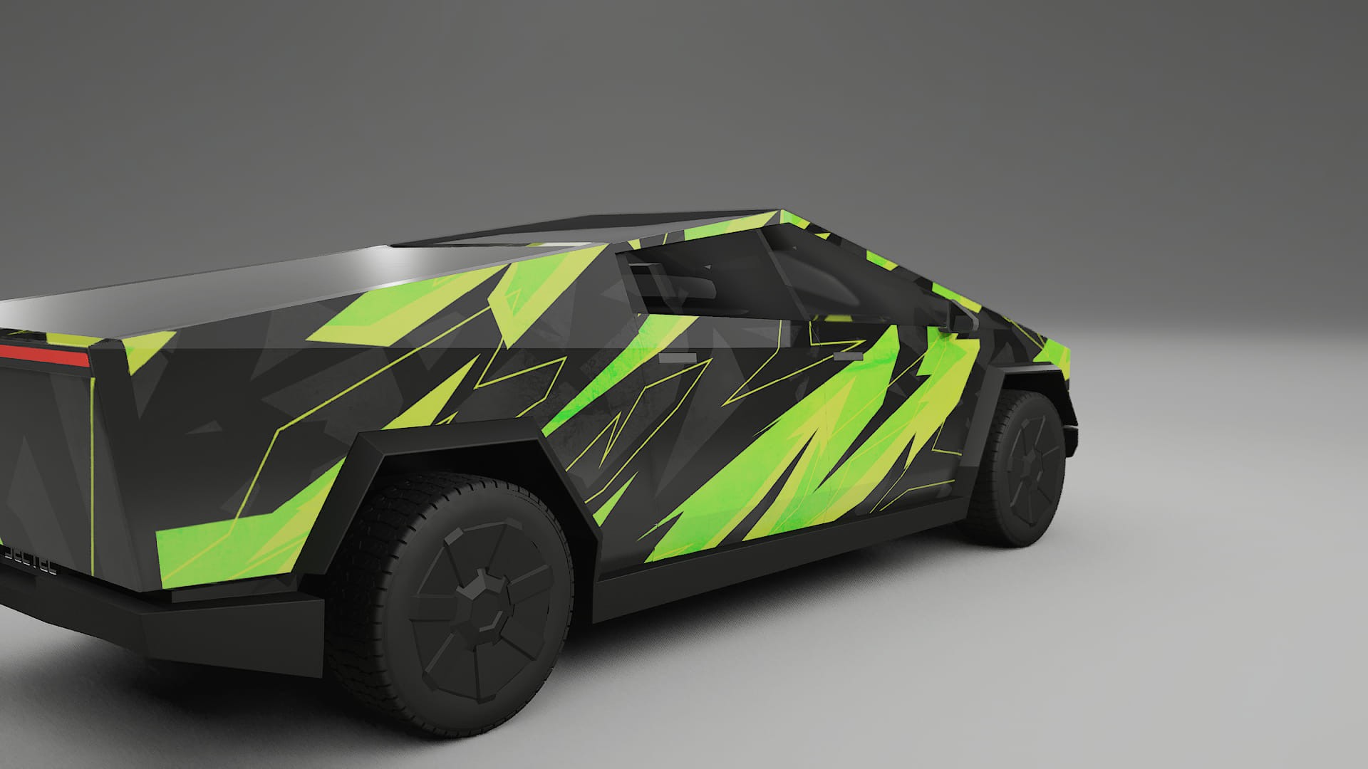 Tesla Cybertruck NINJA TURTLES – Kit Wrap PPF Personalizat din Folie de Poliuretan Imprimabilă