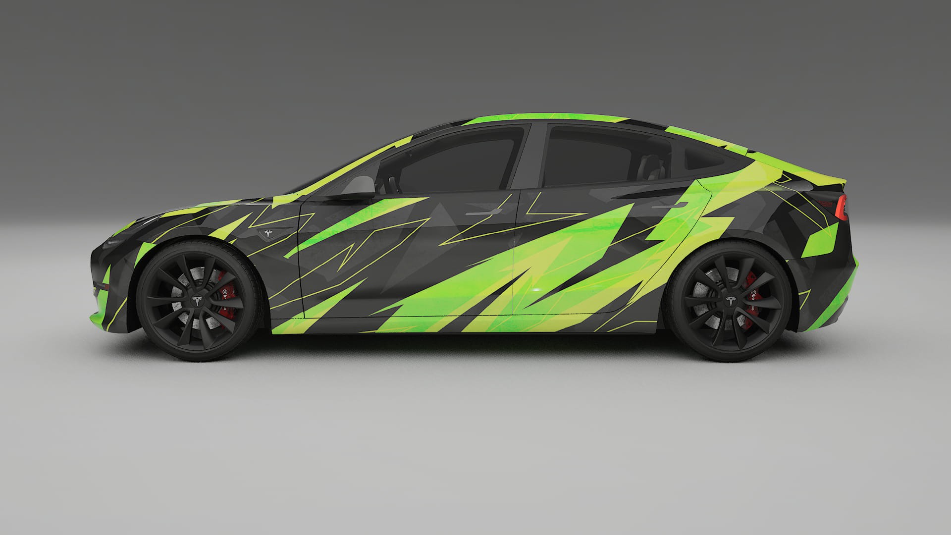 Tesla Model 3 NINJA TURTLES – Kit Wrap PPF Personalizat din Folie de Poliuretan Imprimabilă