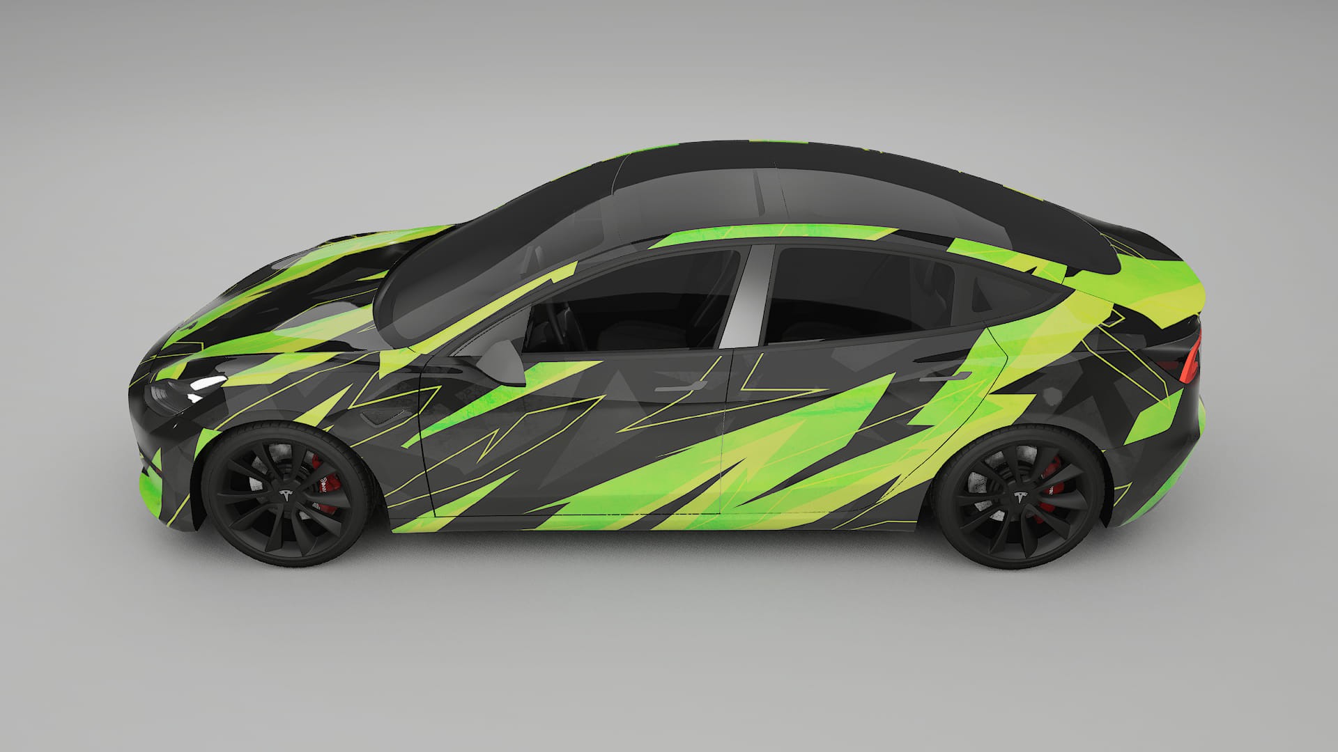 Tesla Model 3 NINJA TURTLES – Kit Wrap PPF Personalizat din Folie de Poliuretan Imprimabilă
