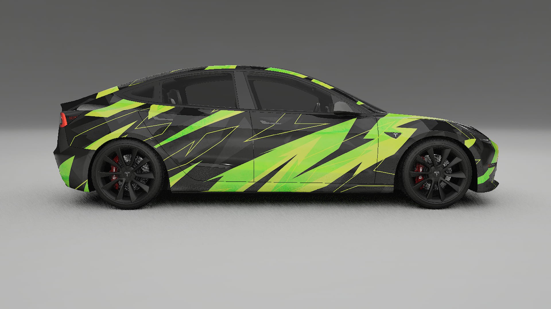 Tesla Model 3 NINJA TURTLES – Kit Wrap PPF Personalizat din Folie de Poliuretan Imprimabilă
