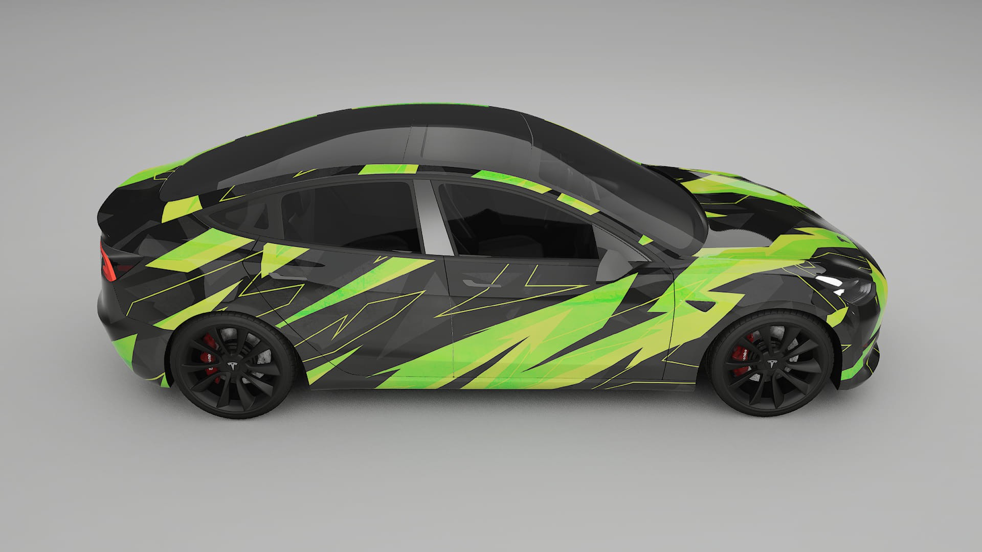 Tesla Model 3 NINJA TURTLES – Kit Wrap PPF Personalizat din Folie de Poliuretan Imprimabilă