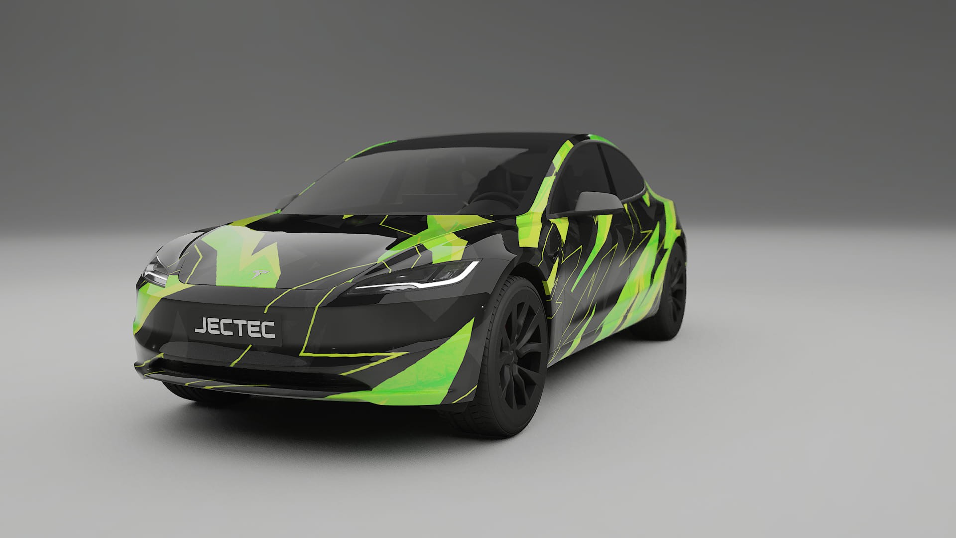 Tesla Model 3 Highland NINJA TURTLES – Kit Wrap PPF Personalizat din Folie de Poliuretan Imprimabilă