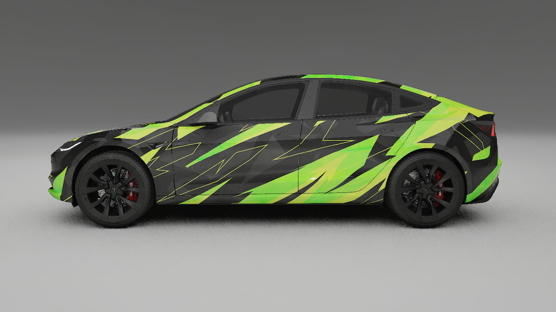 Tesla Model 3 Highland NINJA TURTLES – Kit Wrap PPF Personalizat din Folie de Poliuretan Imprimabilă