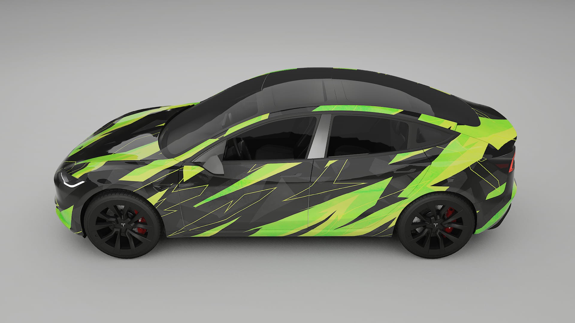 Tesla Model 3 Highland NINJA TURTLES – Kit Wrap PPF Personalizat din Folie de Poliuretan Imprimabilă