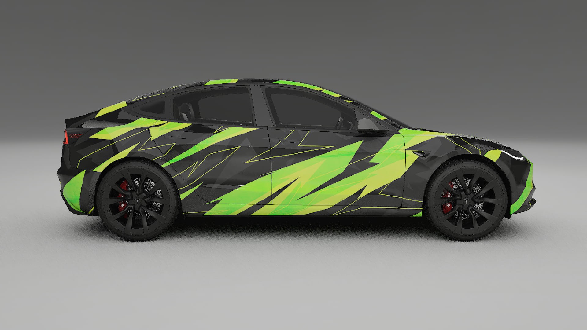Tesla Model 3 Highland NINJA TURTLES – Kit Wrap PPF Personalizat din Folie de Poliuretan Imprimabilă