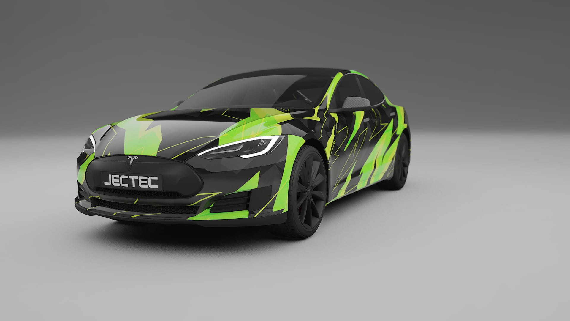 Tesla Model-S NINJA TURTLES – Kit Wrap PPF Personalizat din Folie de Poliuretan Imprimabilă