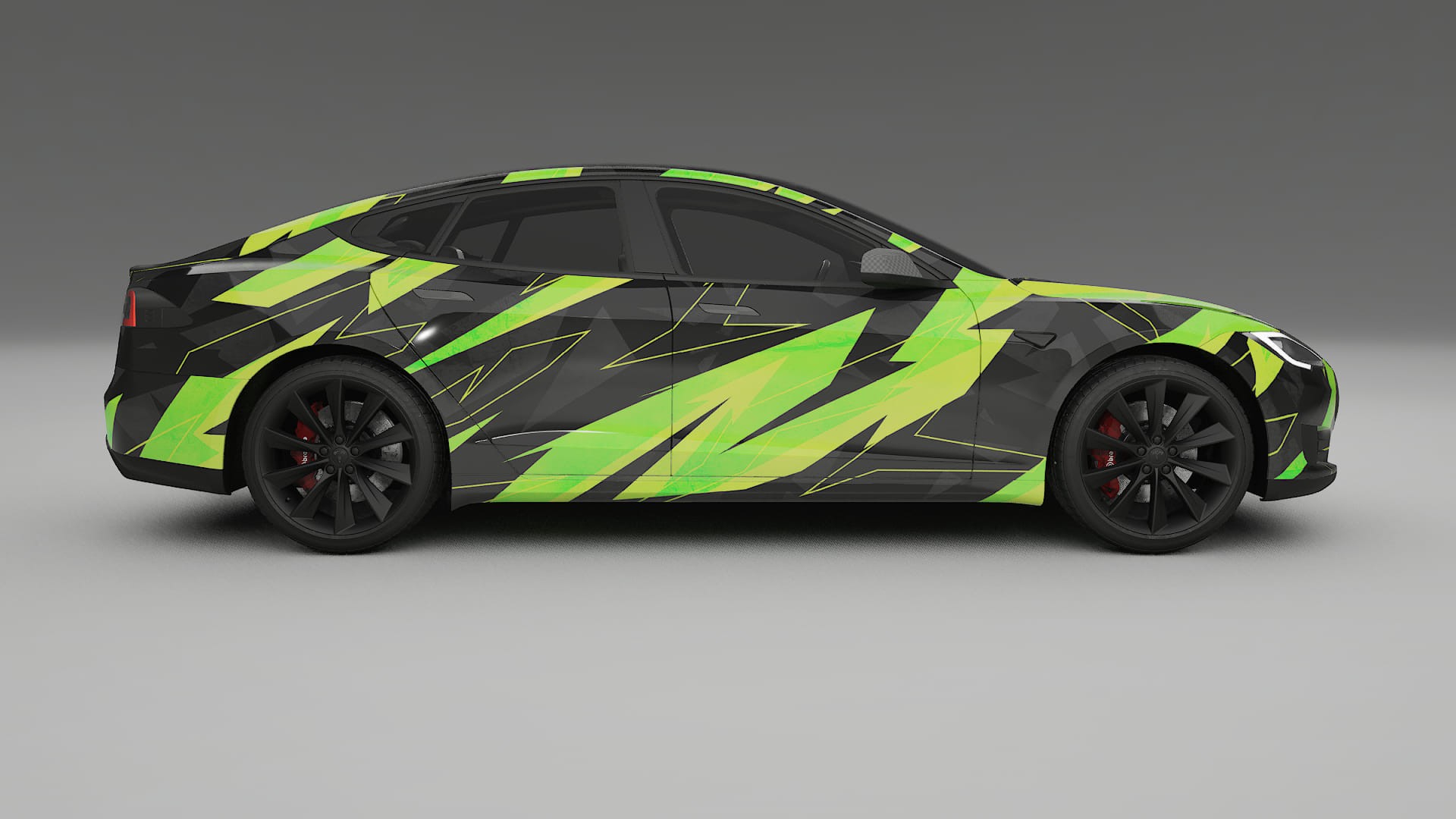Tesla Model-S NINJA TURTLES – Kit Wrap PPF Personalizat din Folie de Poliuretan Imprimabilă