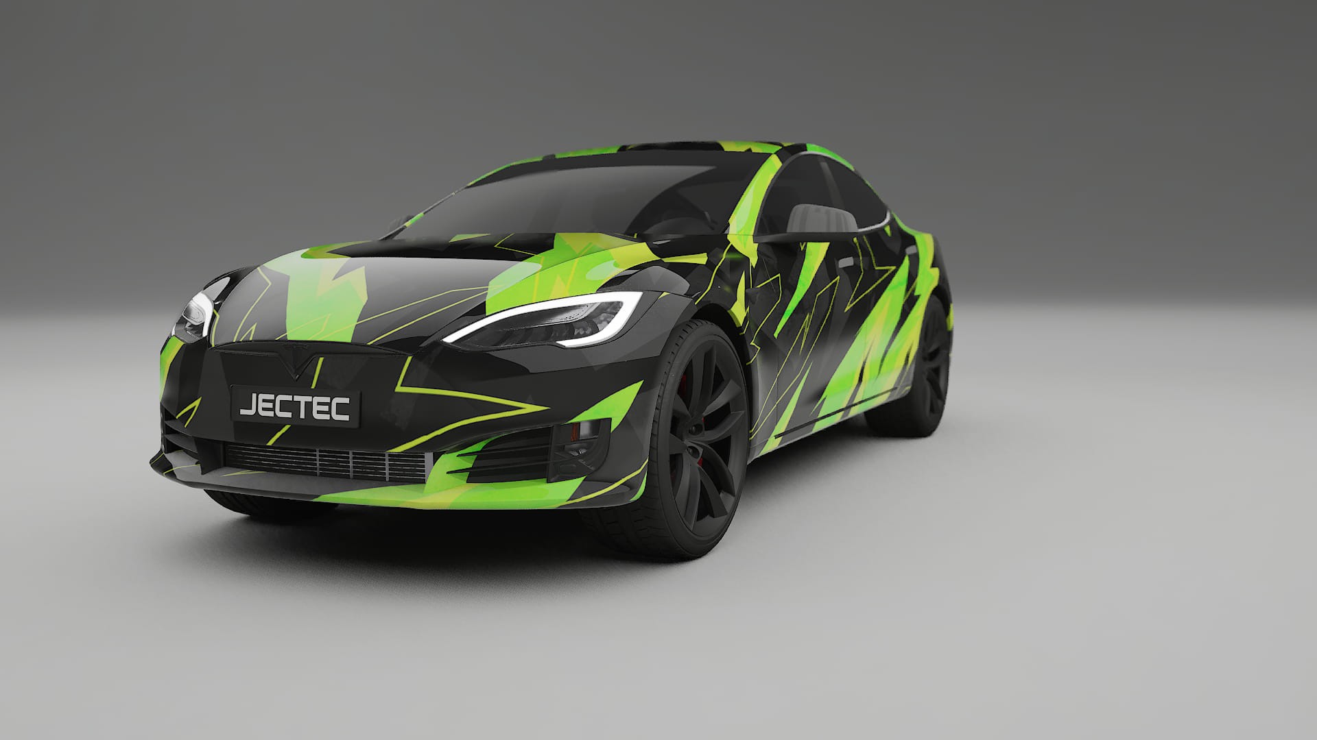 Tesla Model-S Refresh NINJA TURTLES – Kit Wrap PPF Personalizat din Folie de Poliuretan Imprimabilă