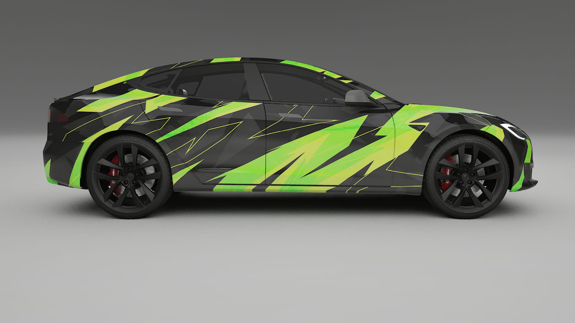 Tesla Model-S Refresh NINJA TURTLES – Kit Wrap PPF Personalizat din Folie de Poliuretan Imprimabilă