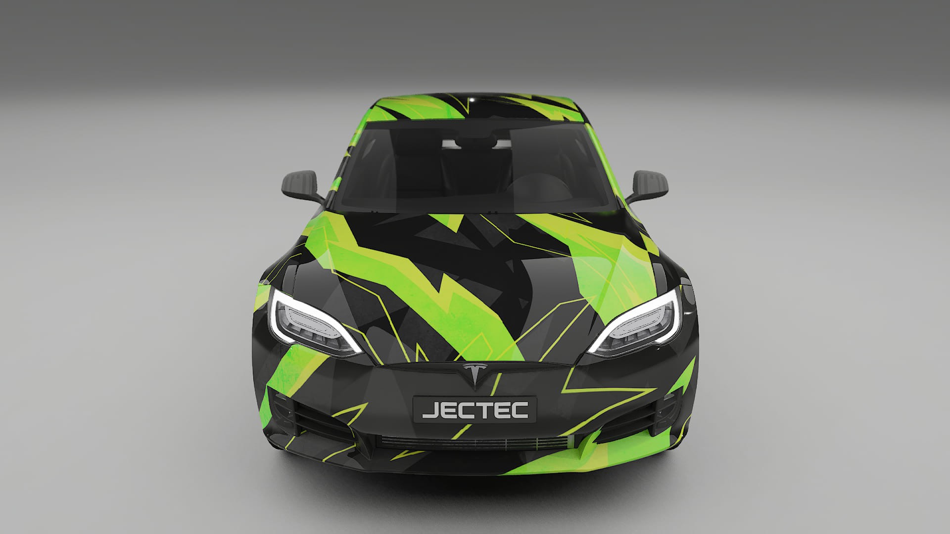 Tesla Model-S Refresh NINJA TURTLES – Kit Wrap PPF Personalizat din Folie de Poliuretan Imprimabilă