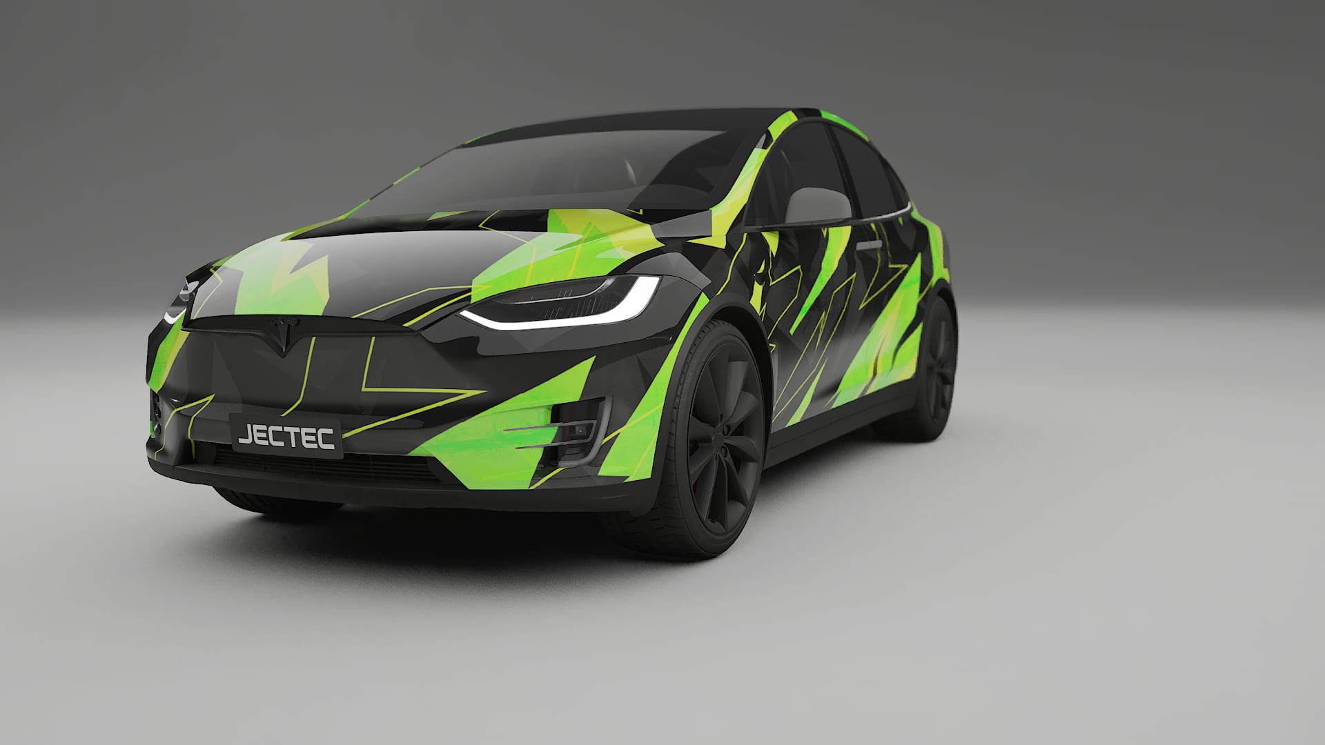 Tesla Model X NINJA TURTLES – Kit Wrap PPF Personalizat din Folie de Poliuretan Imprimabilă