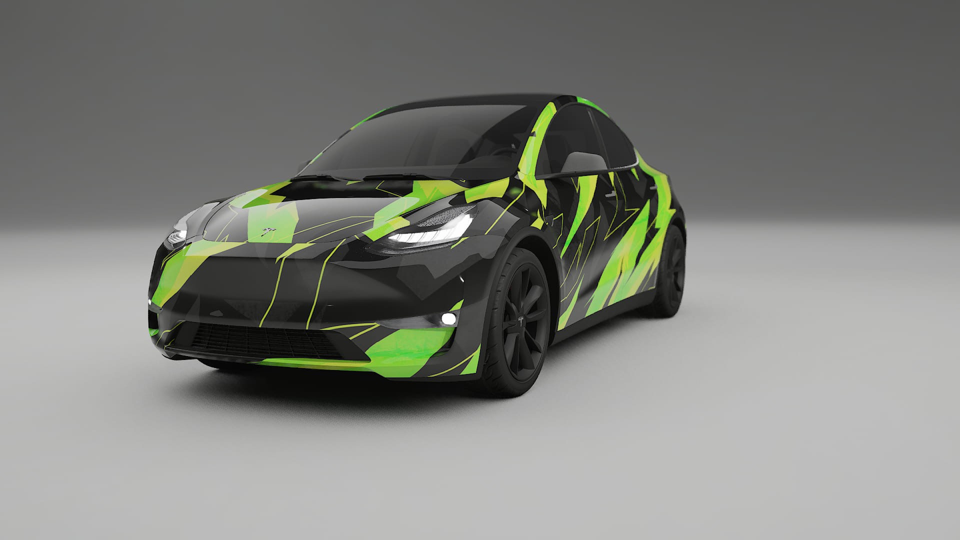 Tesla Model Y NINJA TURTLES – Kit Wrap PPF Personalizat din Folie de Poliuretan Imprimabilă