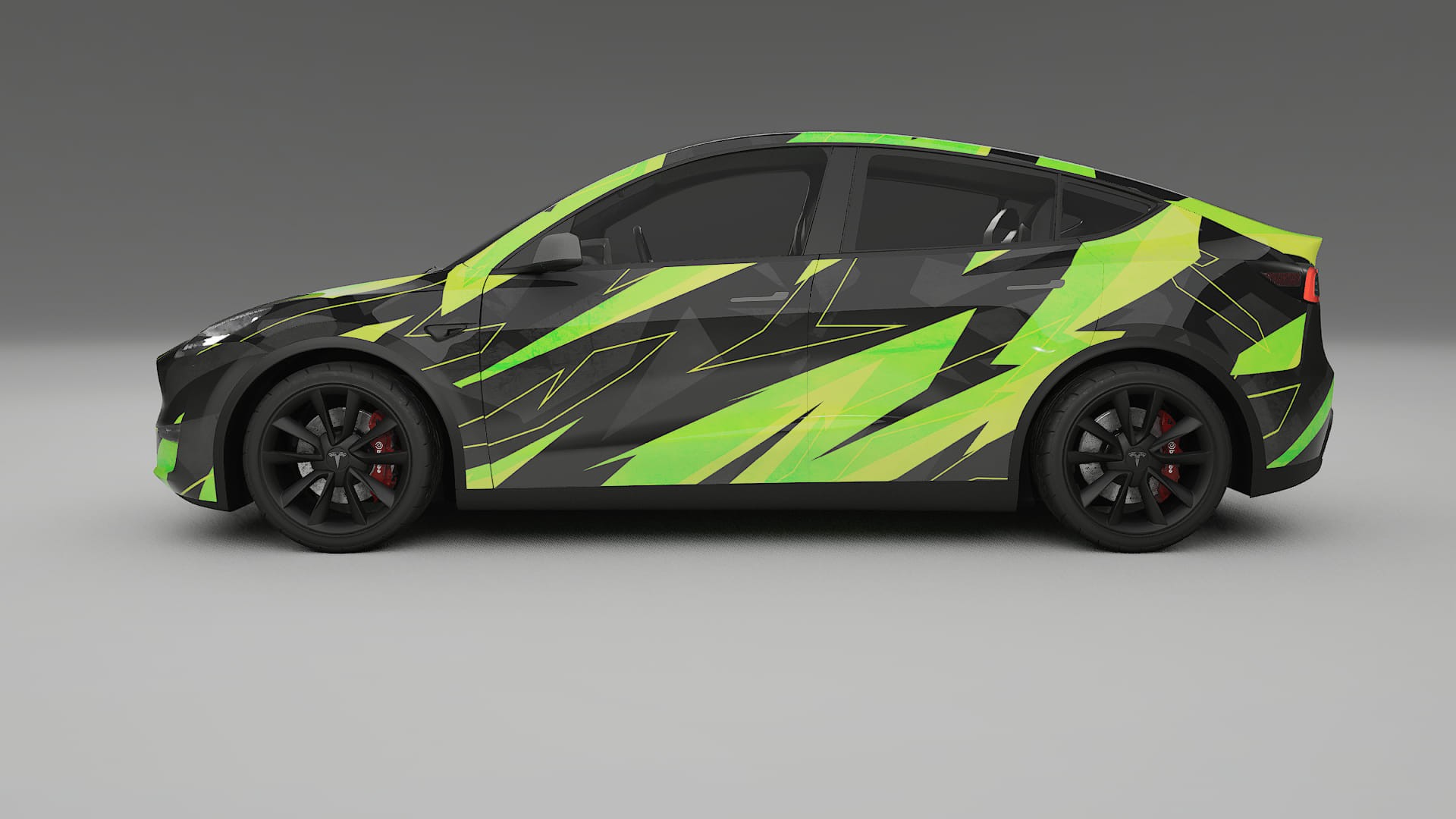 Tesla Model Y NINJA TURTLES – Kit Wrap PPF Personalizat din Folie de Poliuretan Imprimabilă