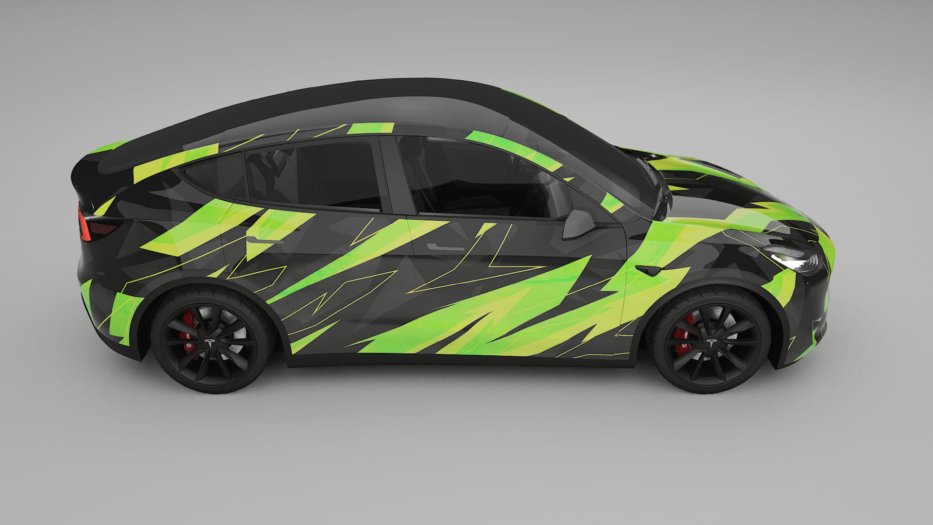 Tesla Model Y NINJA TURTLES – Kit Wrap PPF Personalizat din Folie de Poliuretan Imprimabilă