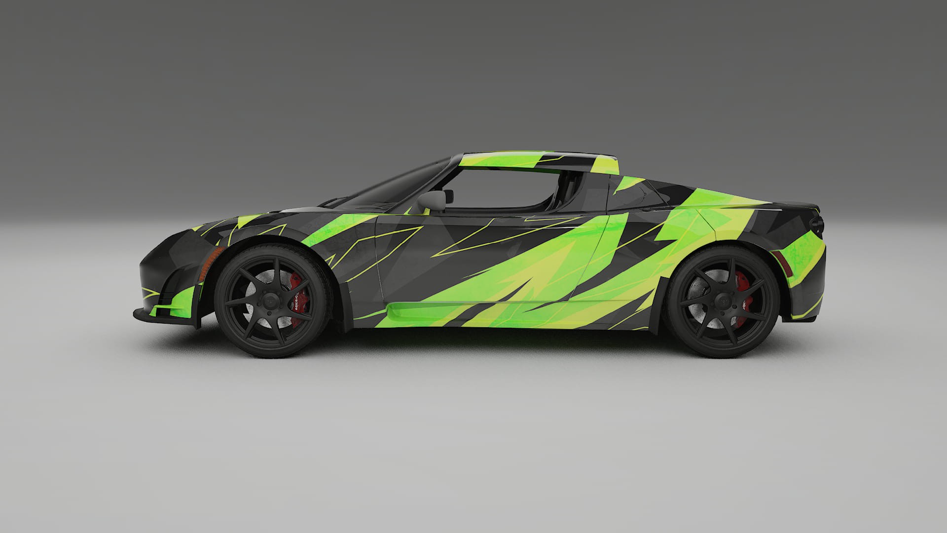Tesla Roadster 2.5 NINJA TURTLES – Kit Wrap PPF Personalizat din Folie de Poliuretan Imprimabilă