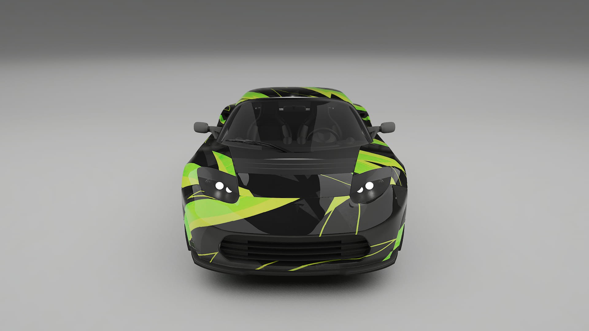 Tesla Roadster 2.5 NINJA TURTLES – Kit Wrap PPF Personalizat din Folie de Poliuretan Imprimabilă