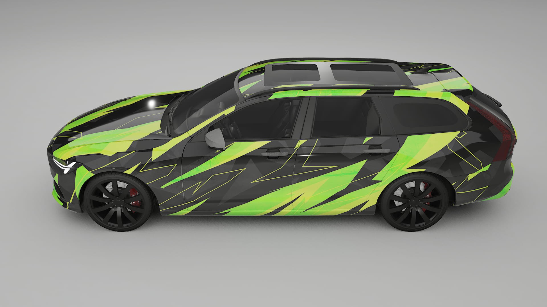 Volvo V90 P5 NINJA TURTLES – Kit Wrap PPF Personalizat din Folie de Poliuretan Imprimabilă