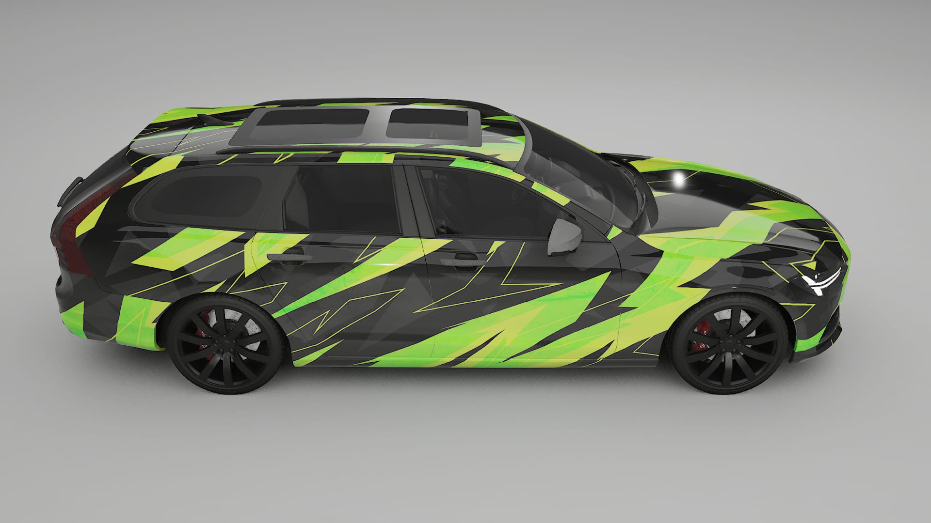 Volvo V90 P5 NINJA TURTLES – Kit Wrap PPF Personalizat din Folie de Poliuretan Imprimabilă