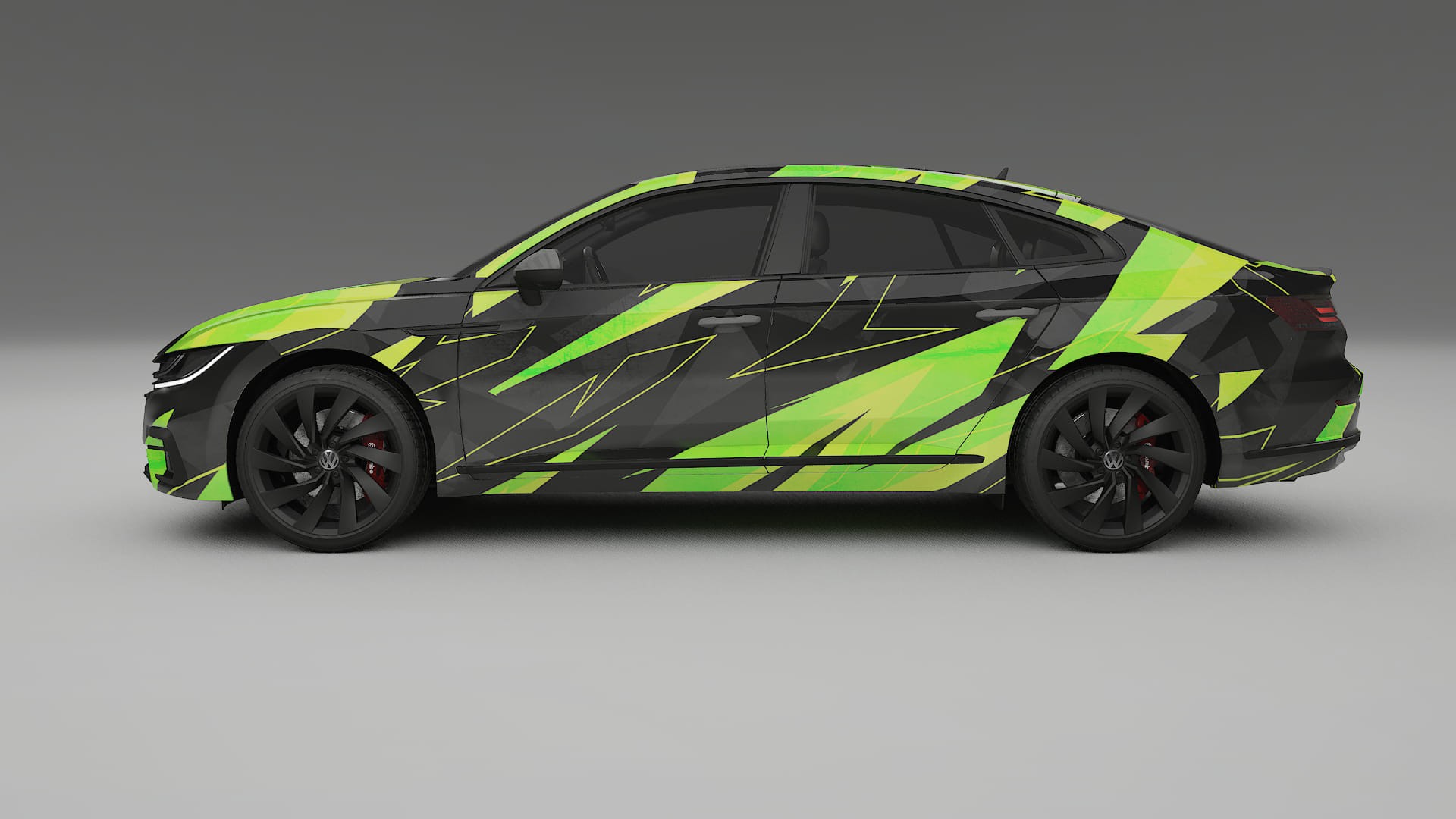 VW Arteon R 3H prefacelift pre-LCI NINJA TURTLES – Kit Wrap PPF Personalizat din Folie de Poliuretan Imprimabilă