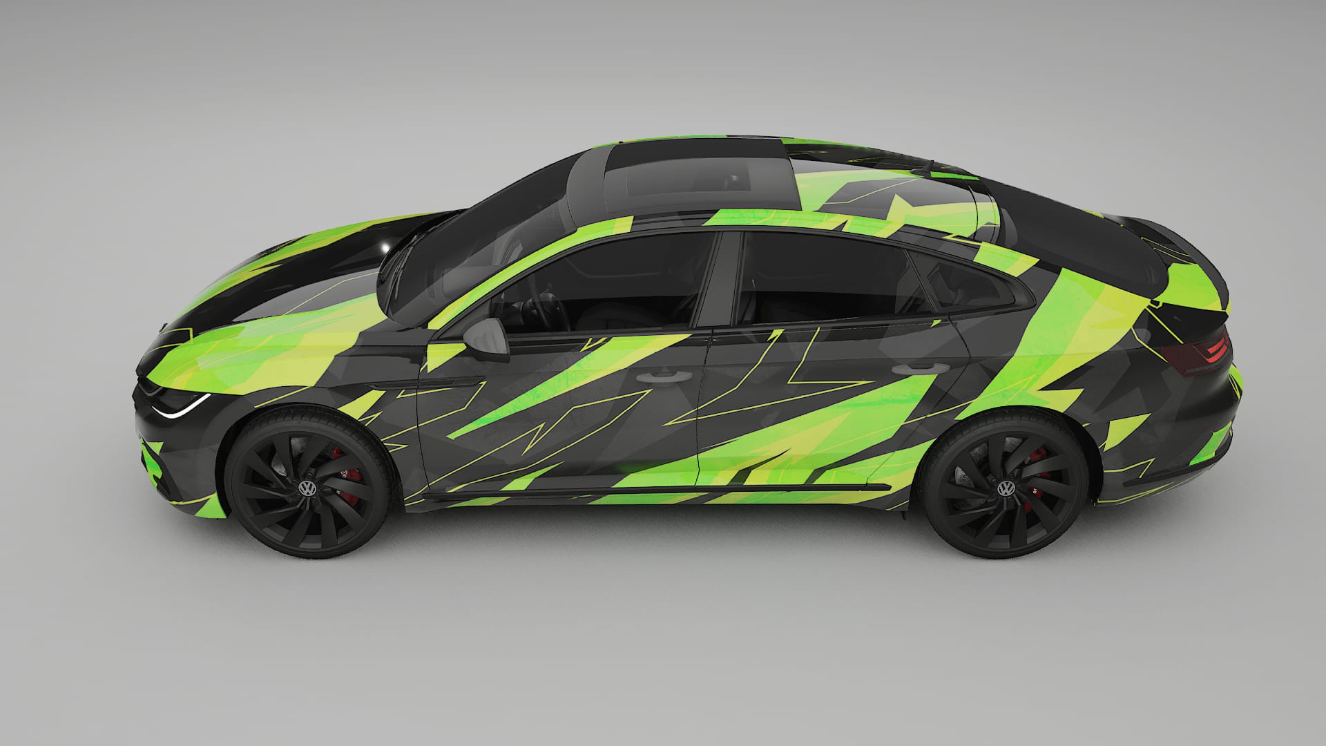 VW Arteon R 3H prefacelift pre-LCI NINJA TURTLES – Kit Wrap PPF Personalizat din Folie de Poliuretan Imprimabilă
