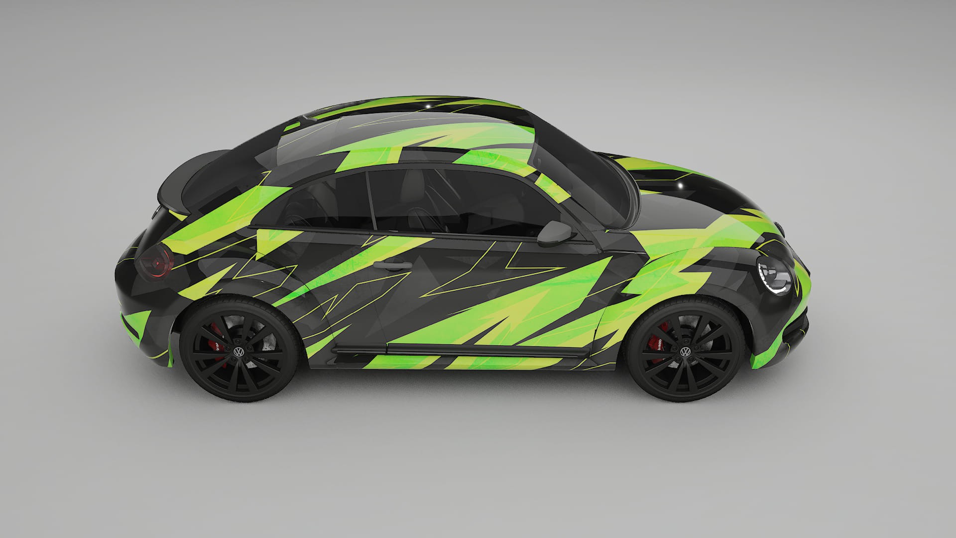 VW Beetle A5 prefacelift pre-LCI NINJA TURTLES – Kit Wrap PPF Personalizat din Folie de Poliuretan Imprimabilă
