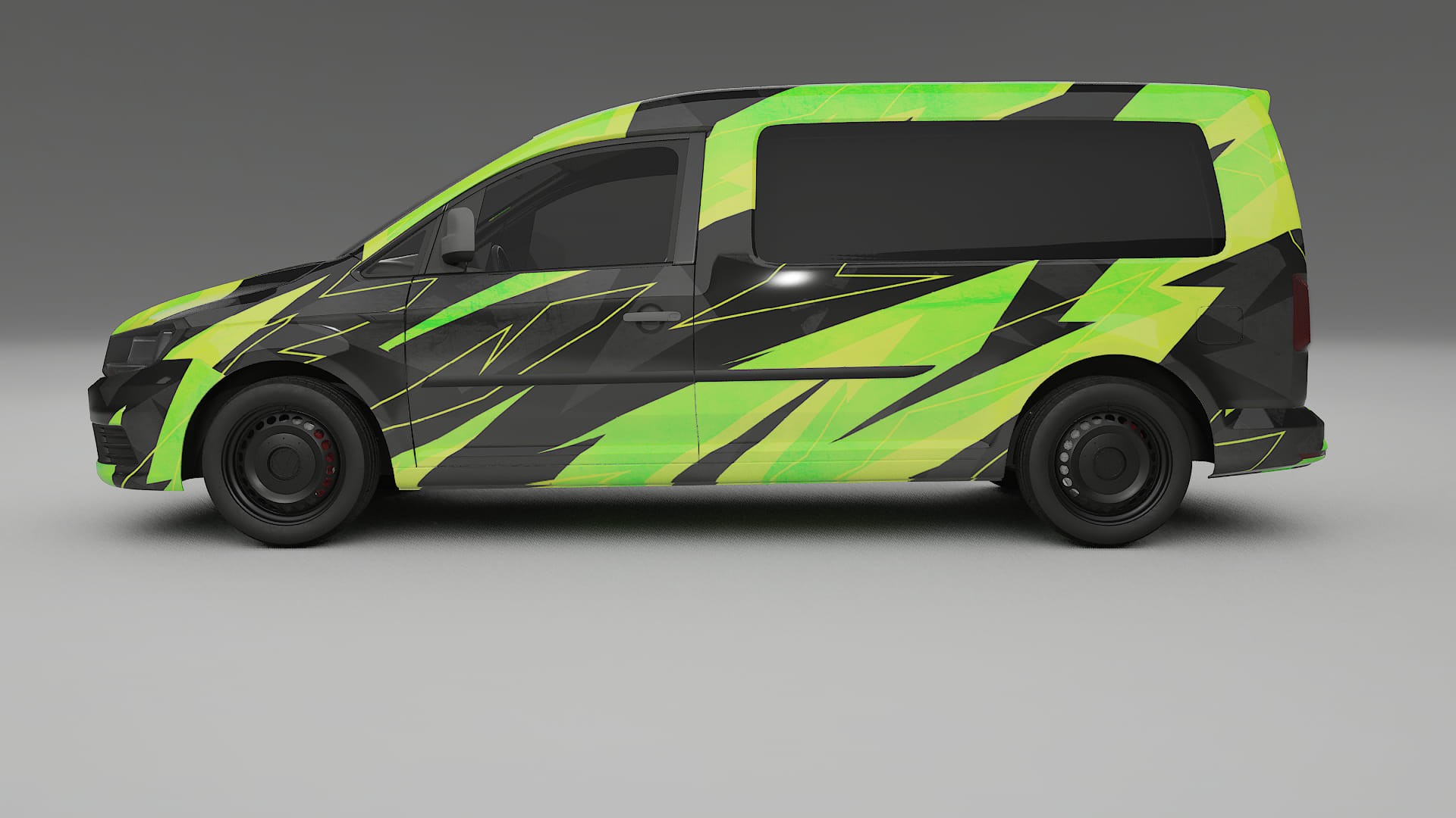 VW Caddy Maxi SB NINJA TURTLES – Kit Wrap PPF Personalizat din Folie de Poliuretan Imprimabilă