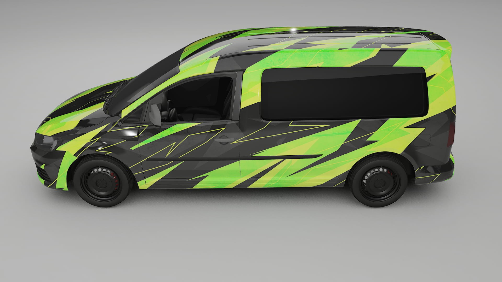VW Caddy Maxi SB NINJA TURTLES – Kit Wrap PPF Personalizat din Folie de Poliuretan Imprimabilă