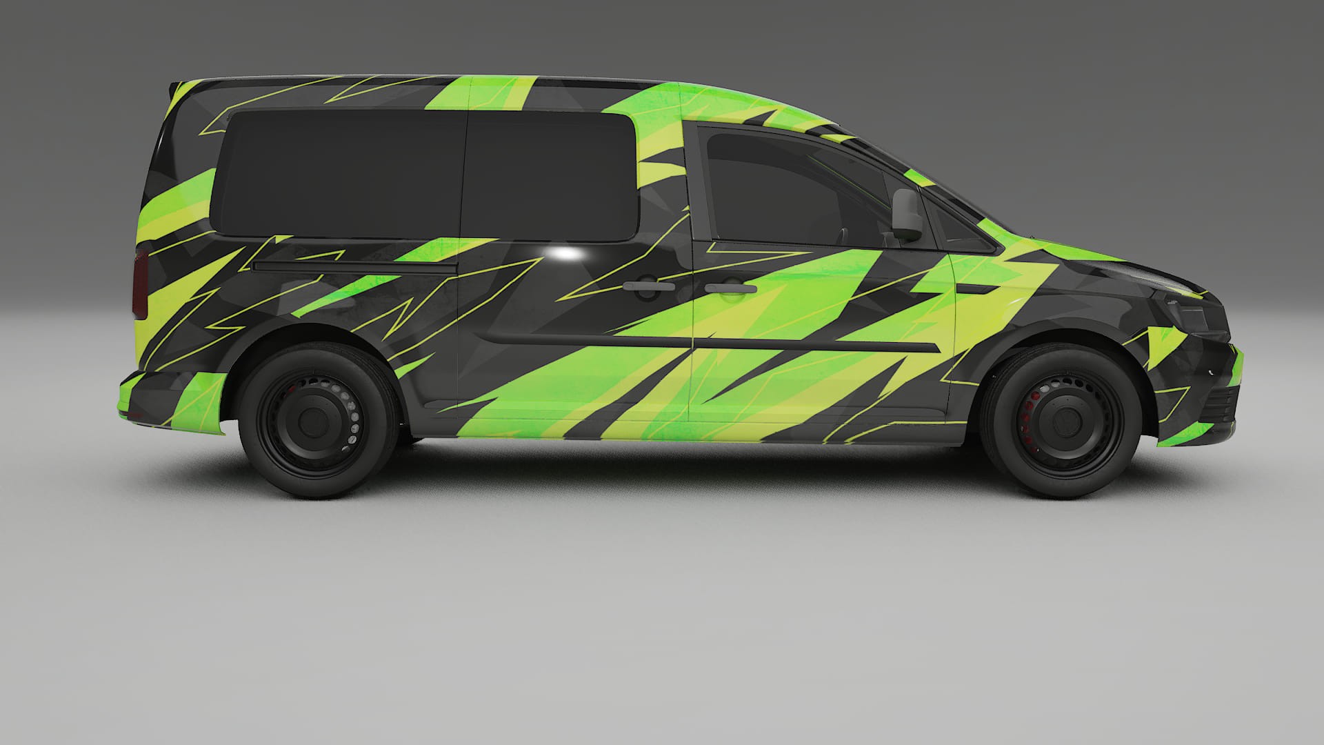VW Caddy Maxi SB NINJA TURTLES – Kit Wrap PPF Personalizat din Folie de Poliuretan Imprimabilă