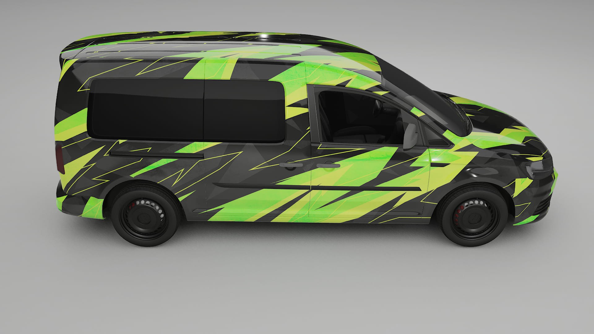 VW Caddy Maxi SB NINJA TURTLES – Kit Wrap PPF Personalizat din Folie de Poliuretan Imprimabilă