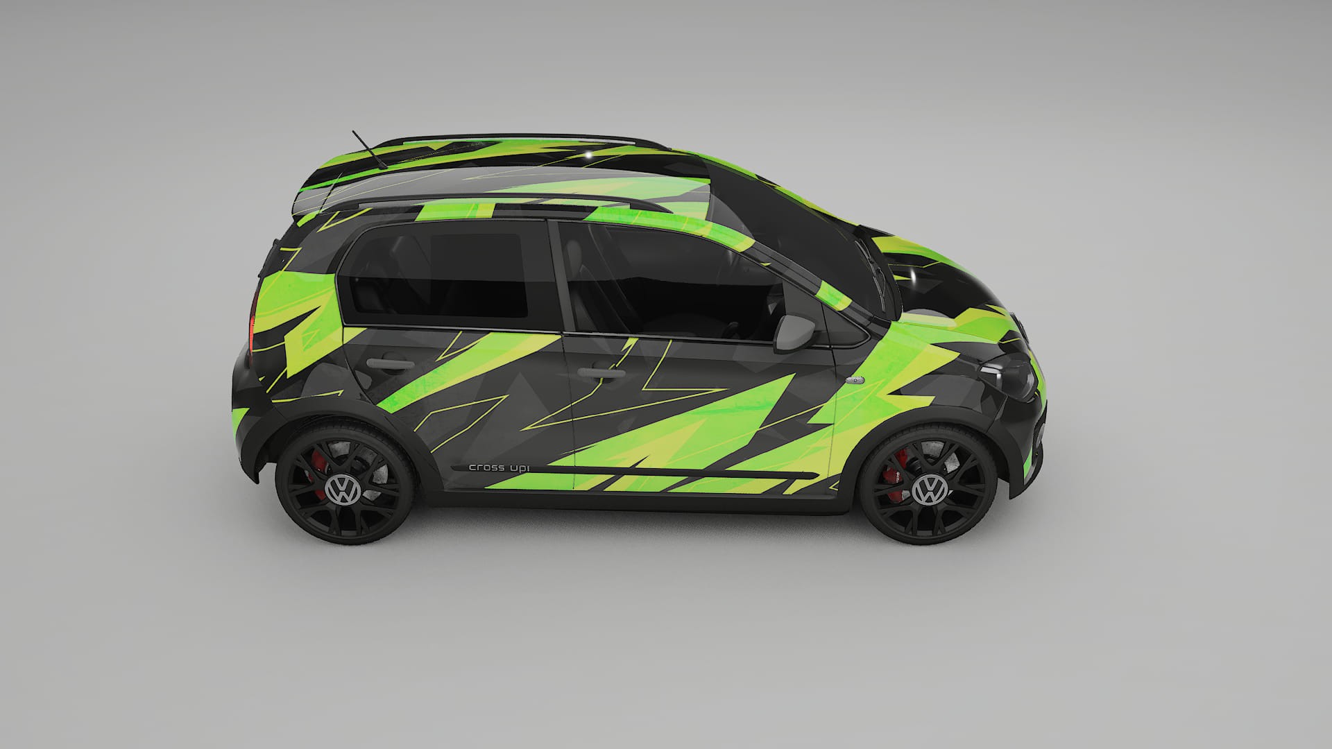 VW Cross Up NINJA TURTLES – Kit Wrap PPF Personalizat din Folie de Poliuretan Imprimabilă
