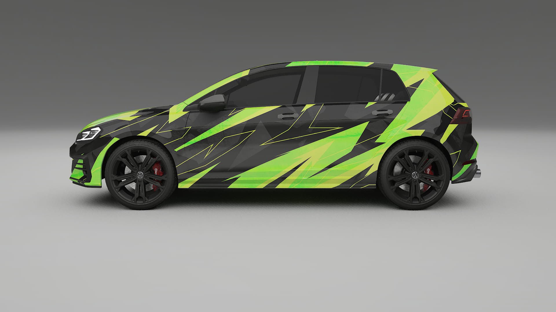 VW Golf Mk7 NINJA TURTLES – Kit Wrap PPF Personalizat din Folie de Poliuretan Imprimabilă