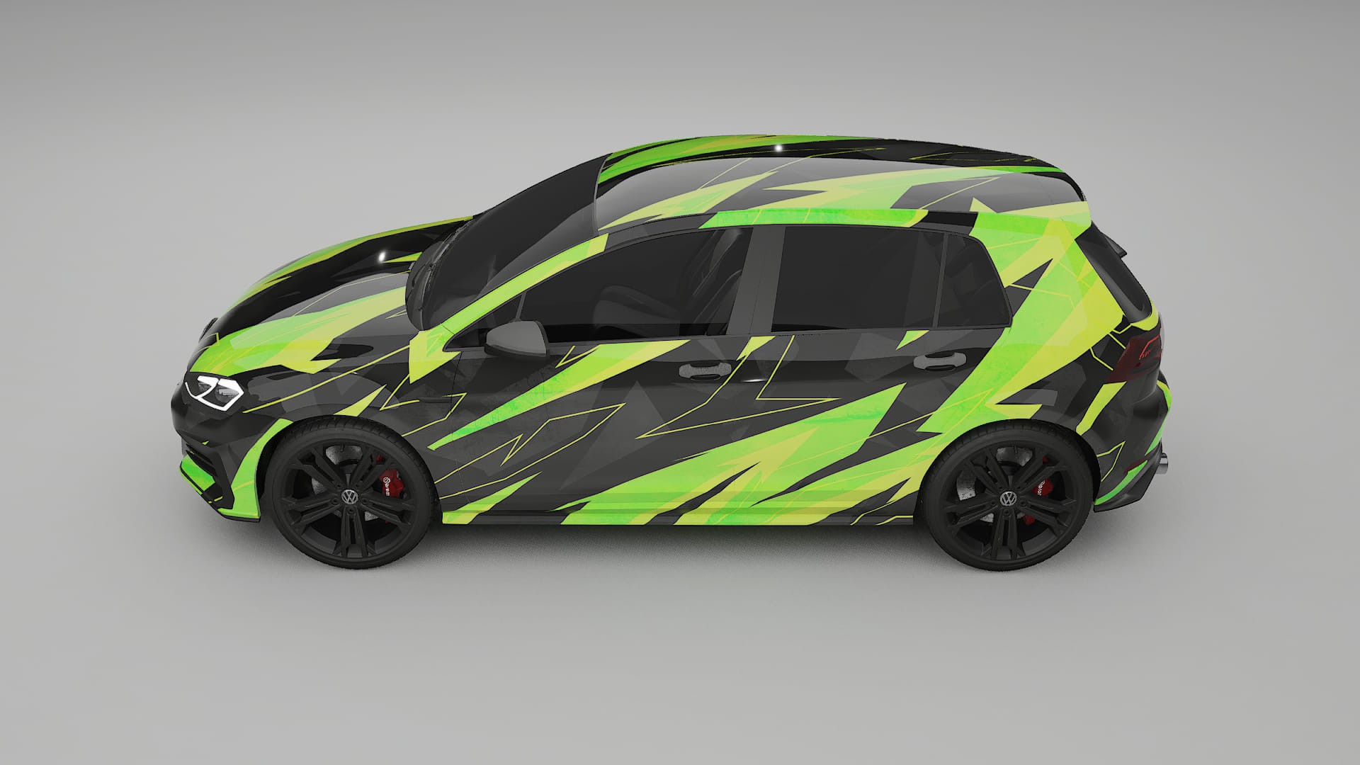 VW Golf Mk7 NINJA TURTLES – Kit Wrap PPF Personalizat din Folie de Poliuretan Imprimabilă