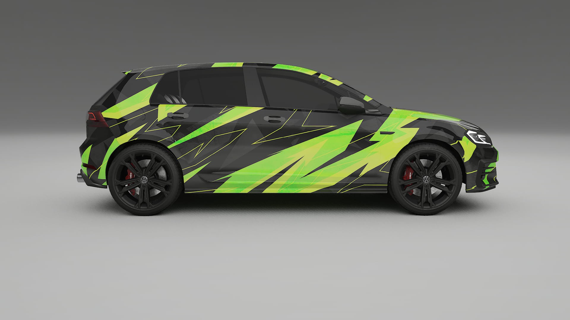 VW Golf Mk7 NINJA TURTLES – Kit Wrap PPF Personalizat din Folie de Poliuretan Imprimabilă