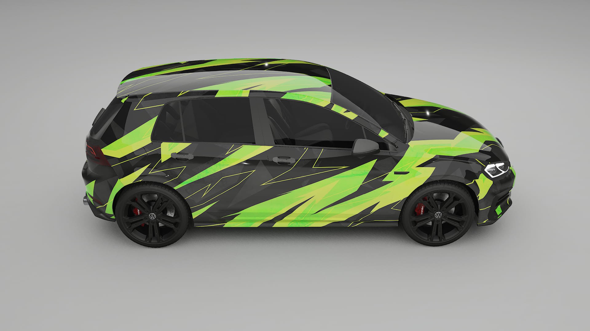 VW Golf Mk7 NINJA TURTLES – Kit Wrap PPF Personalizat din Folie de Poliuretan Imprimabilă