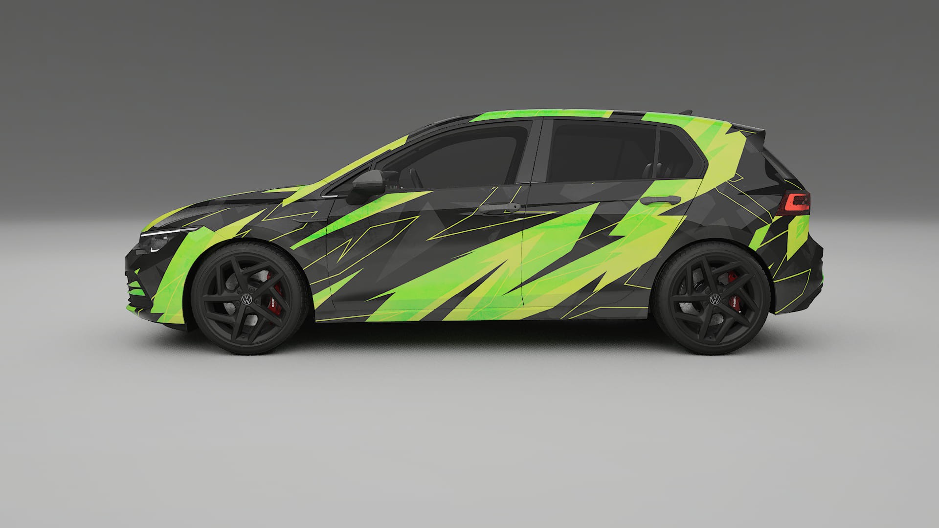 VW Golf Mk8 NINJA TURTLES – Kit Wrap PPF Personalizat din Folie de Poliuretan Imprimabilă